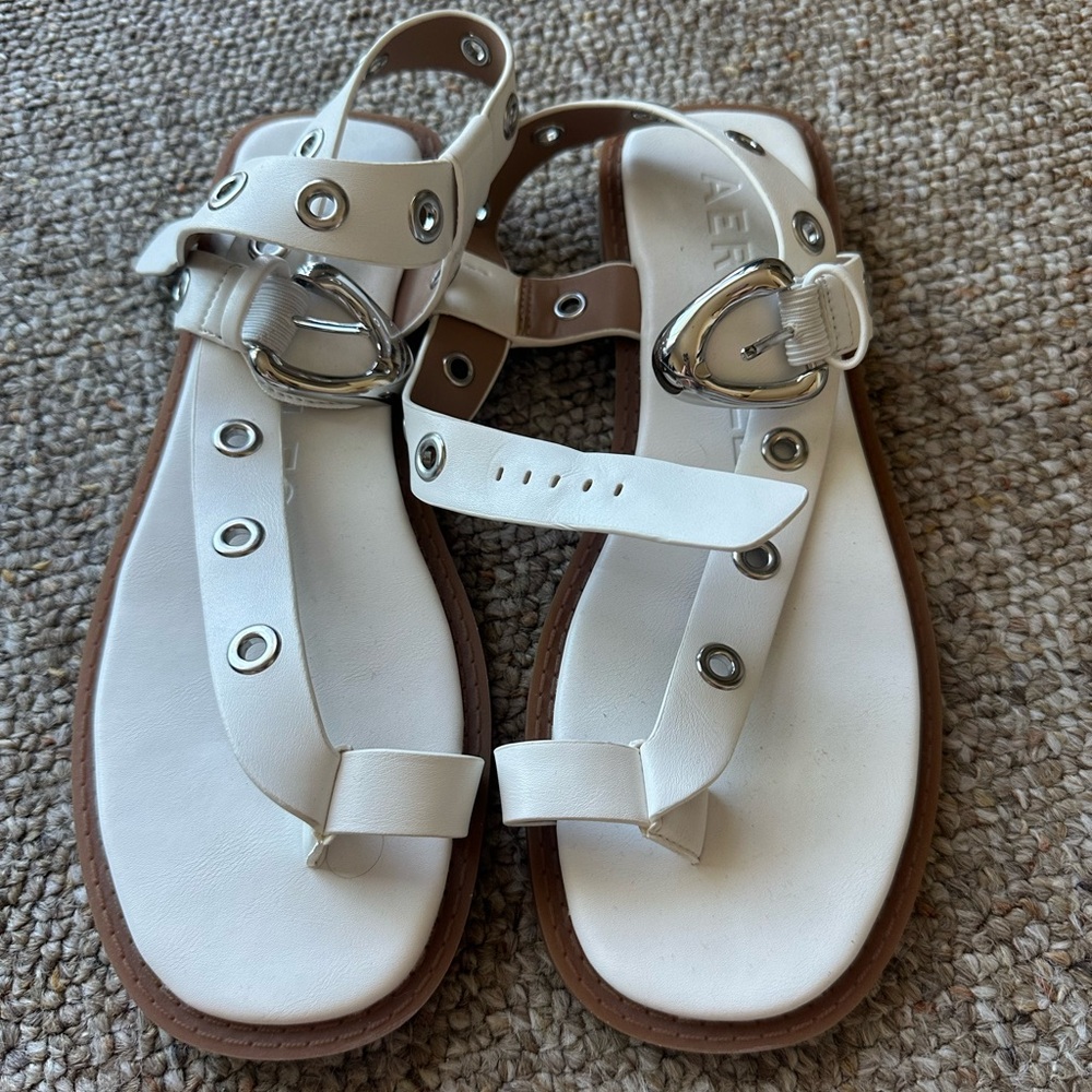 Aerosoles White Sandals